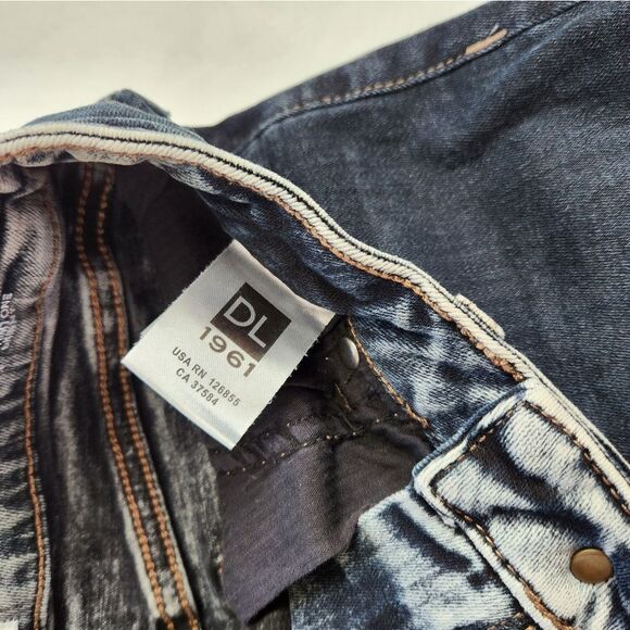 Dl1961 Chrissy Skinny Frayed Hem Jeans Sz 26 - Picture 8 of 8